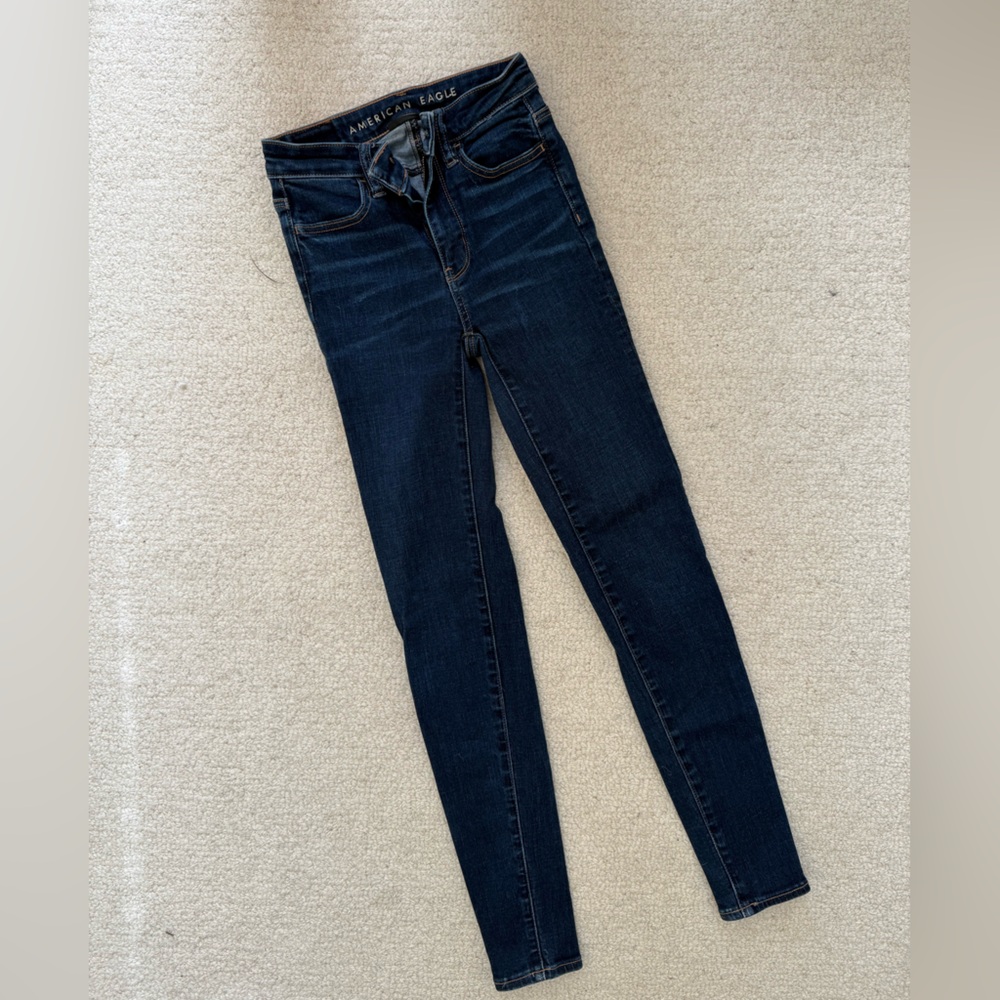 American Eagle Outfitters Dark Blue Skinny Jeans
